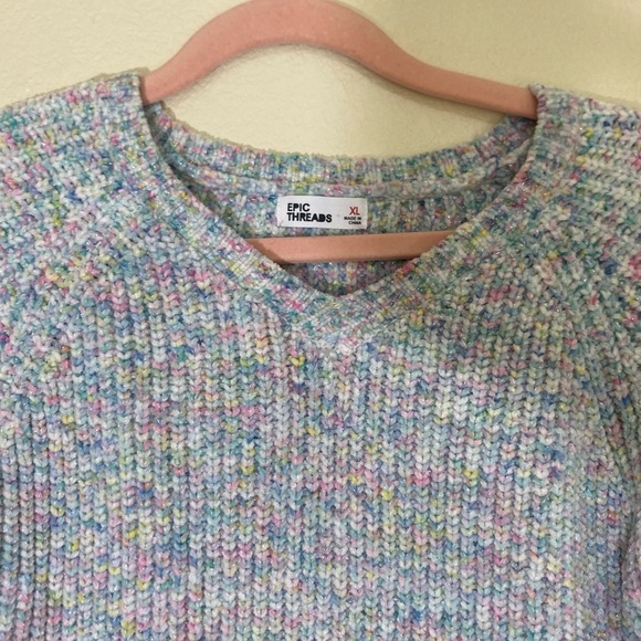Epic Threads Colorful Knit Girl Sweater size XL - Picture 6 of 6